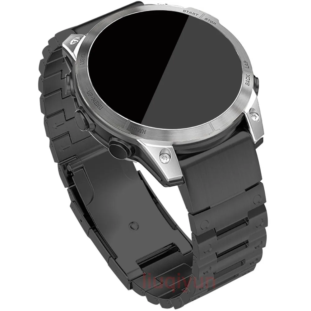 

Ремешок для наручных часов Garmin Fenix 7X 7 Solar 6 Pro 5 Plus Instinct 945 2, браслет из нержавеющей стали для быстрой фиксации, 22 мм