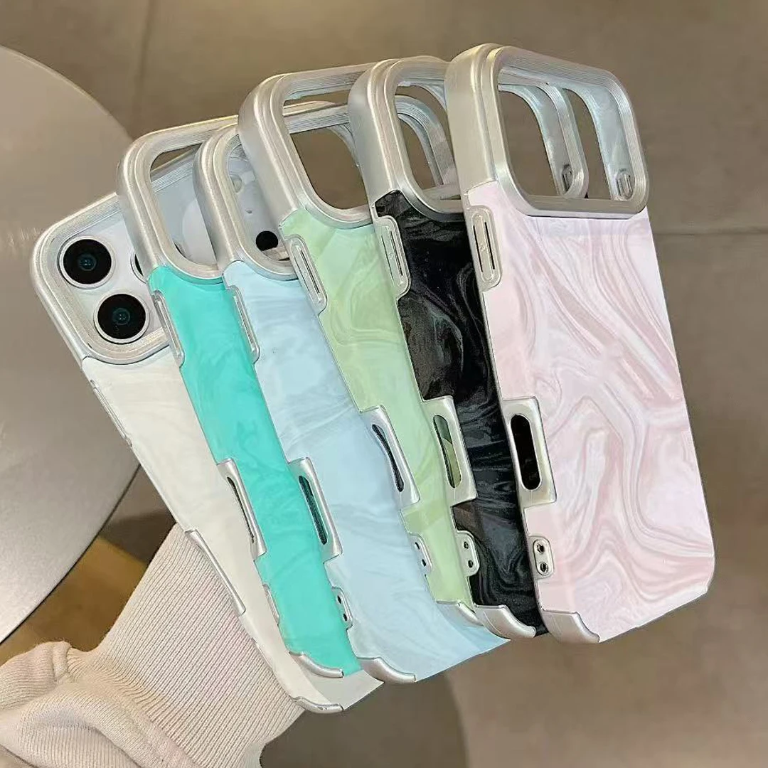Luxury Plating Water Ripple Phone Case For Iphone Pro Max Plus_voghion.com