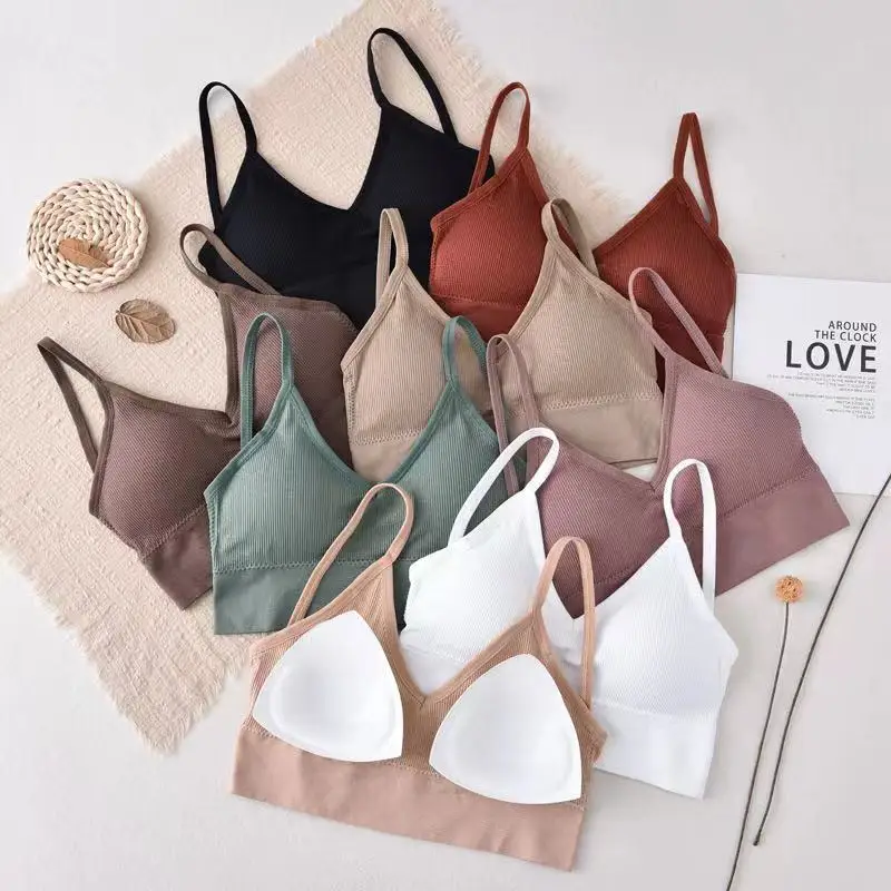 Women Lingerie Bra Top Seamless Bralette Sexy Crop Top Women's Underwear Seamless Strap Tube Sensual Lingerie Woman Beautiful Back Bra women lingerie bra women tube tops