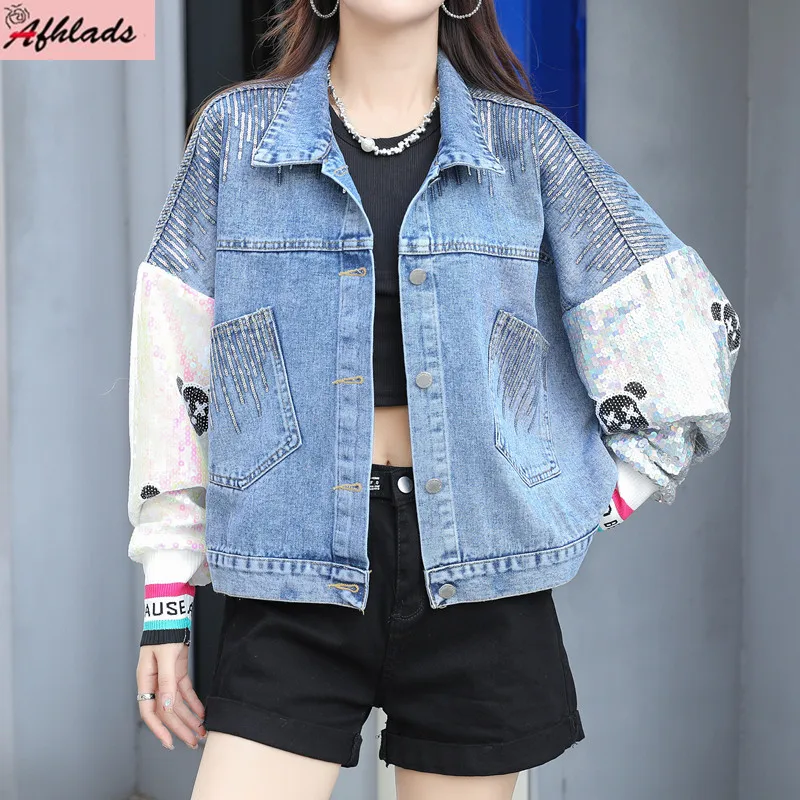 Chaquetas De Mezclilla Para Mujer, Bolsillos De Manga Larga, | Meses