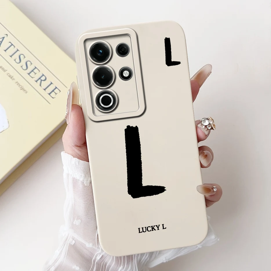 Fashion Lucky Letters Matte Soft TPU Phone Case Cover - Stylish Protective Back Cover