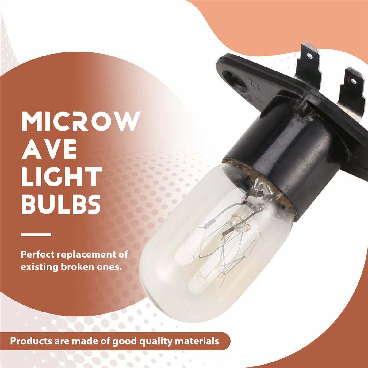 1Pc Microwave Oven Global Light Lamp Bulb Base Design 250V 2A Replacement UniversalN02R