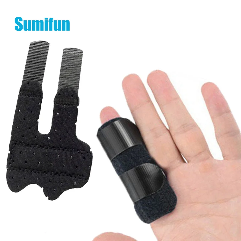 Adjustable Pain Relief Trigger Finger Fixing Splint Straighten Brace Sprain Dislocation Fracture Finger Splint Corrector Support 4 4 violin bow corrector fiddle straighten adjuster collimator for violin teaching training accessory