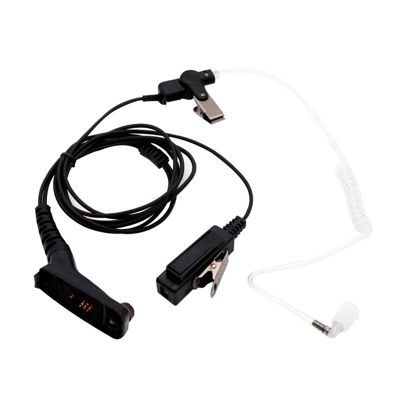 FBI Air Tube Earpiece PTT Mic Headset Microphone for Motorola APX2000 APX7000 APX6000 APX7500 DP3400 XiR P8268 P8668 Radio