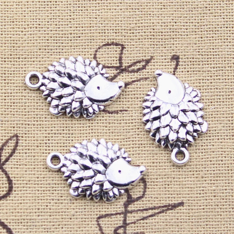 20 stücke Charms Tier Hedgehog Hedgepig 22x14mm Antike Silber Farbe Anhänger DIY Handwerk, Die Entdeckungen Handmade Tibetischen schmuck