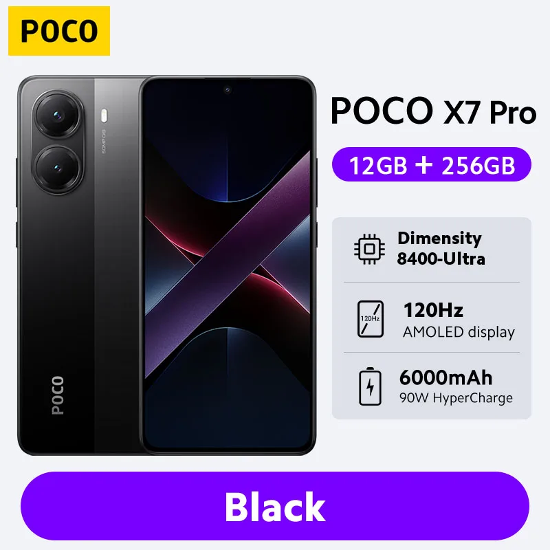 POCO X7 Pro Global Version Smartphone 256GB/512GB 90W Charge