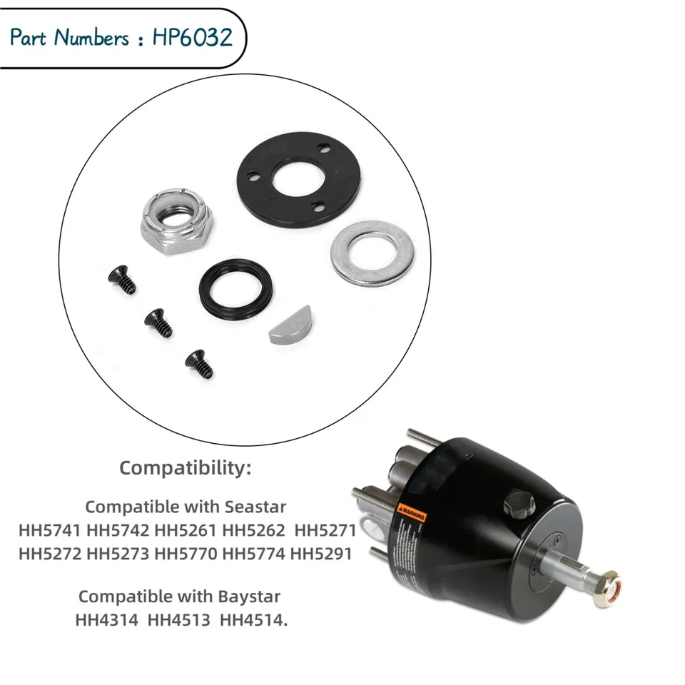 thumbnail image 2 of HP6032 Hydraulic Helm Seal Service Kit - Replaces Seastar & Baystar Marine Steering Parts 2 of 14