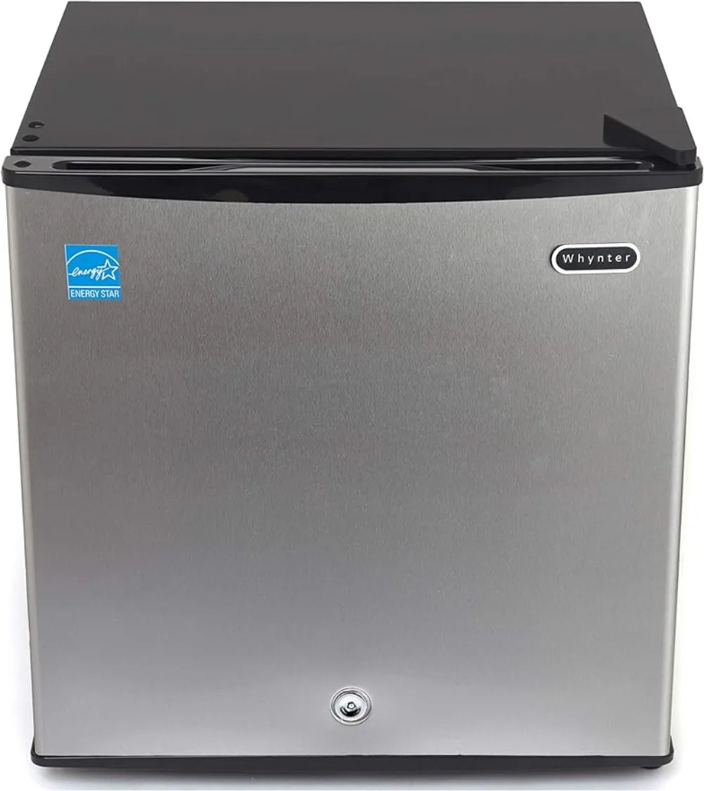 

Whynter CUF-112SS Mini, 1.1 Cubic Foot Energy Star Rated Small Upright Freezer with Lock, Stainless Steel