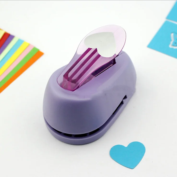 9mm-75mm Heart Shape Craft Scrapbook Paper Hole Punch Foam Cutter For Greeting Card Handmade DIY Children School Cutting Tool