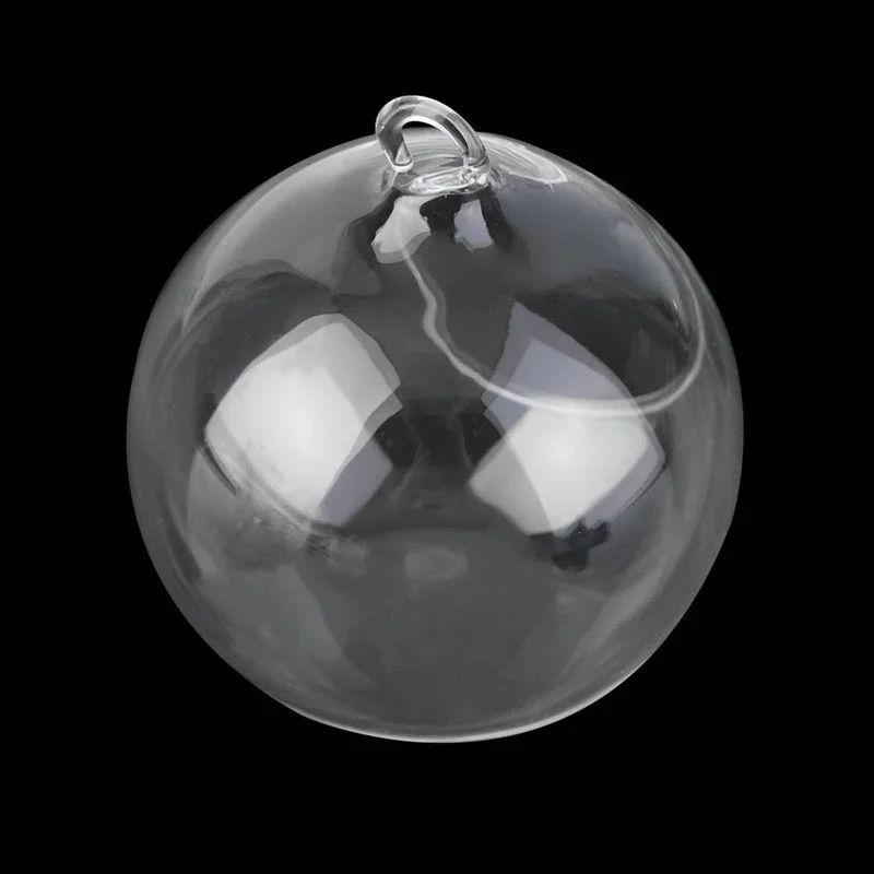 12pcs 8/10cm Hanging Tealight Holder Glass Candle Holder Globes Terrarium Wedding Candlestick Vase Home Hotel Bar Decor