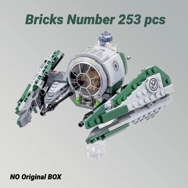 Yodas Space Jedied Starfighter Wars Bricks Building Block Toys 253 pcs for Children Kids Birthday Christmas Gifts DIY