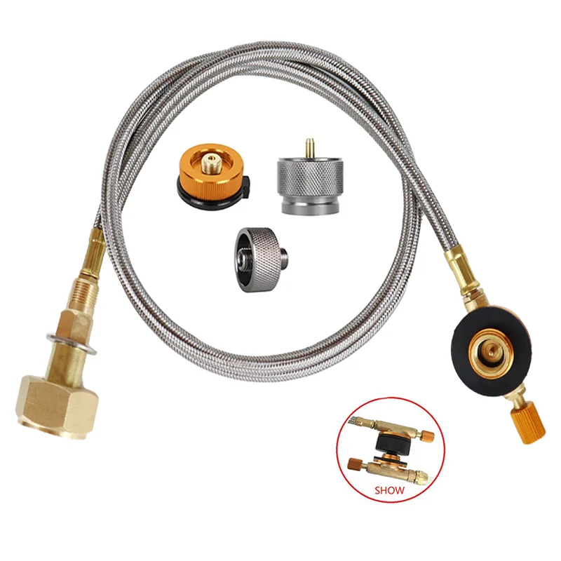 Outdoor Gas Stove Refill and Connector Adapter