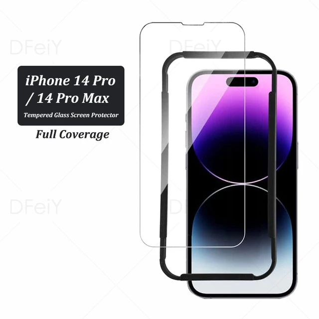 Película protectora en cristal templado para iPhone 14 Pro Max