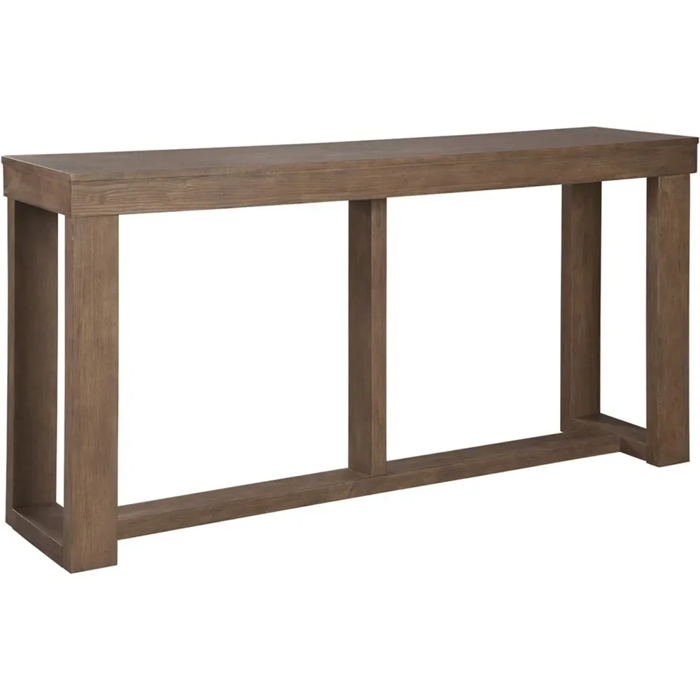 

Cariton Contemporary Sofa Console Table, Grayish Brown