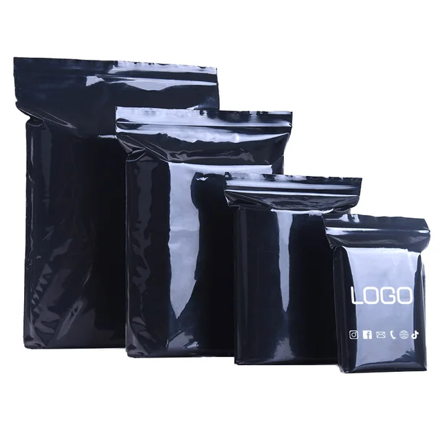 100pcs Black Self-Sealing Bags Light-Blocking Bags Light-Resistant Bags Packaging Bags Sealed Bags Thickened Sealing Bags 1