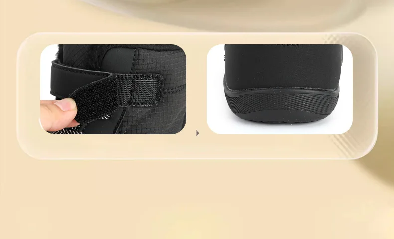 2024 Winter Children Plush Waterproof Fabric Non-Slip Boys Girls Shoes Rubber Sole Snow Fashion Warm Outdoor Boots_voghion.com