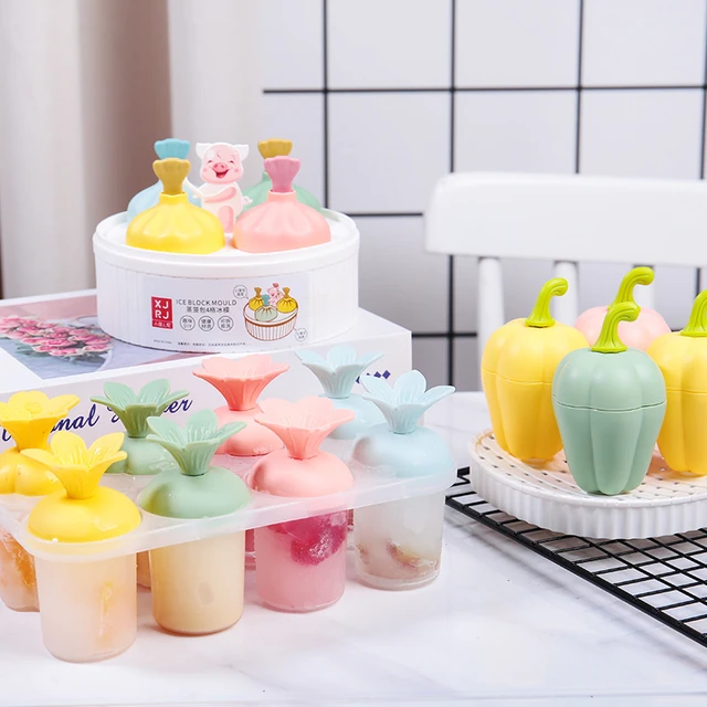 Fruit Pp Ice Cream Mold Silicone Ice Cream Mold Popsicle Molds DIY Ice Cream  Mould Ice Pop Maker Mould Ice Tray - AliExpress
