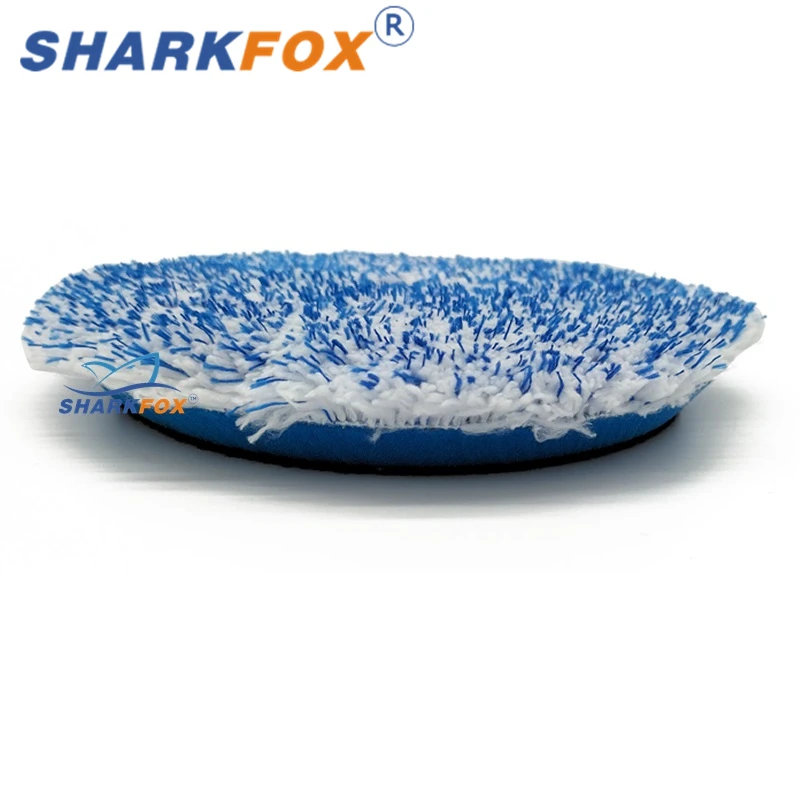 Car Polishing Pad Car Polish Pad Polishing Wheel Disc Polishing Wheel Kit 1Pieces 5/6inch Microfiber Polishing Pad For Cars Body Polish Micro Fiber For DA/RO Car Polisher