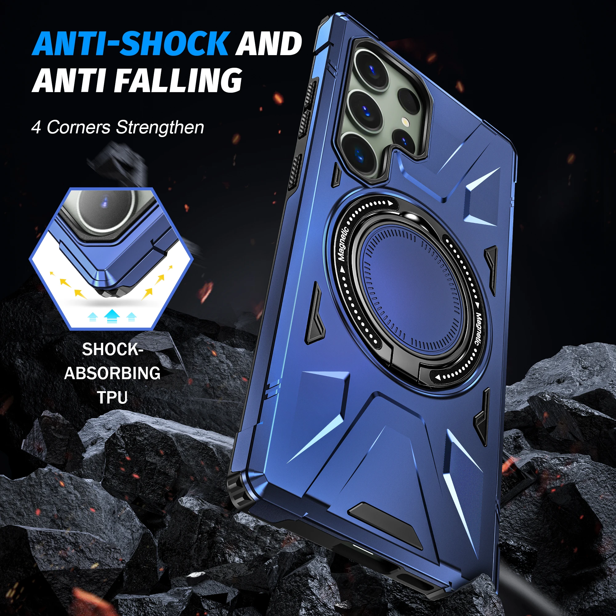 حافظة لهاتف سامسونج جالاكسي S24 الترا S23 بلس S23F...