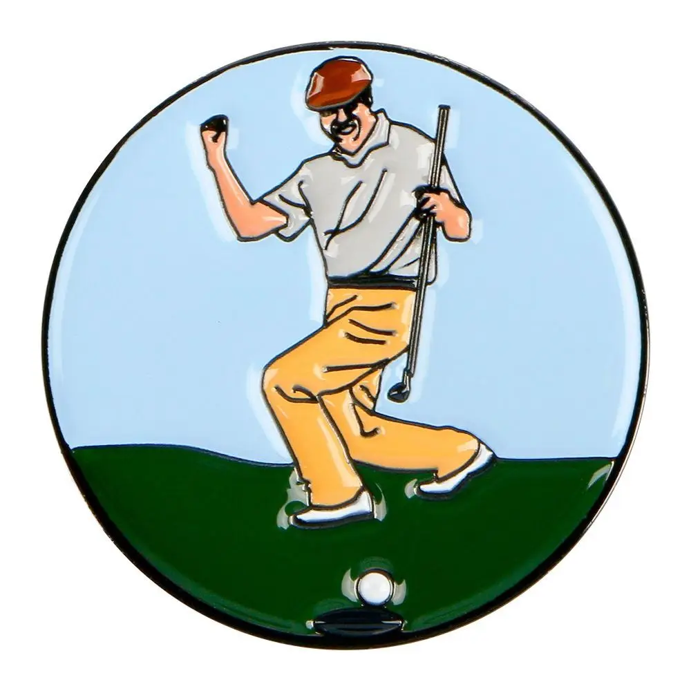 Rimovibile con pennarello in metallo ad adsorbimento magnetico marcatore per pallina da Golf Clip magnetica per cappello da Golf Clip per berretto da Golf Clip per cappello da Golf