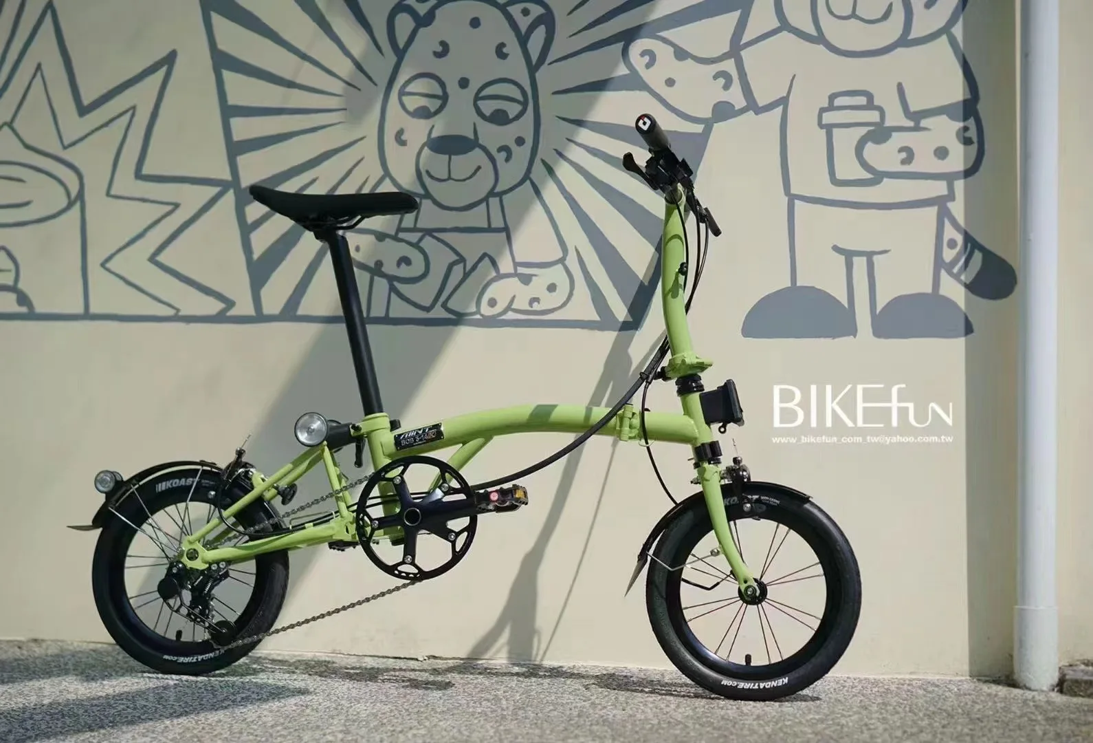 MINT BOB3-14K　14インチ折り畳み自転車 　BROMPTON風　新色 BOB3F」MINT BOB3-14K 14インチ折り畳み自転車BROMPTON 2025 全