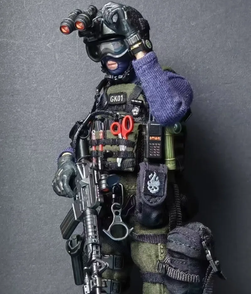 6'' 피규어용 1/12 스케일 등산 고정 링 모델