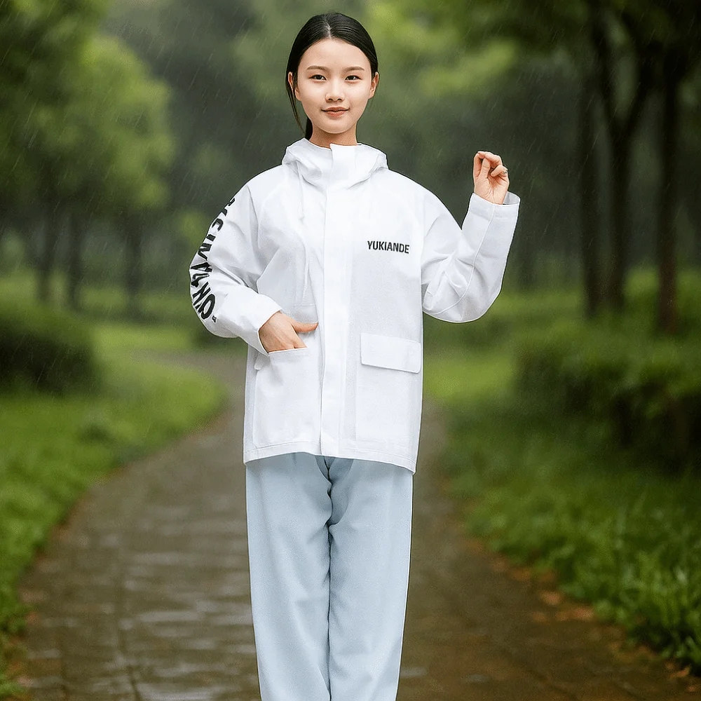 Waterproof Split Raincoat Heavy Rain Protection PVC Motorcycle Raincoat Set Thickened Portable Motorcycle Raincoat Rider Use