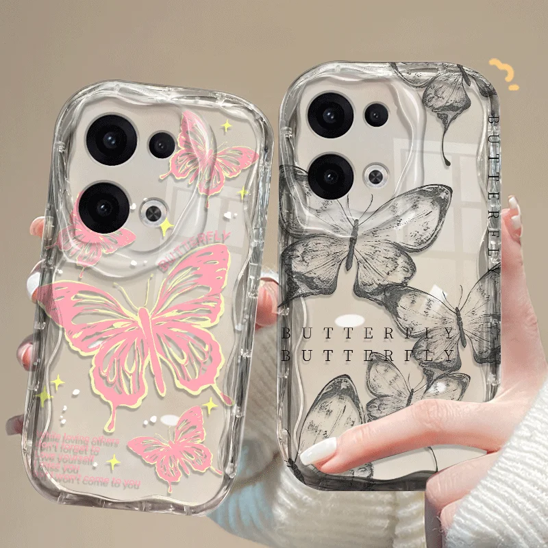 Butterfly Pattern Shockproof TPU Phone Case