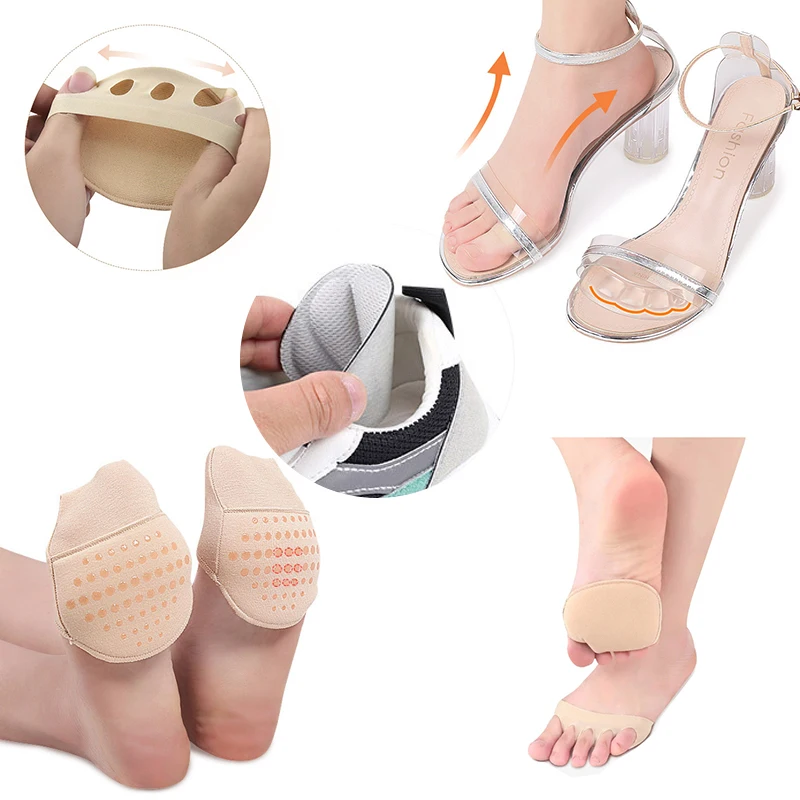 Silicone Pads For Women's Shoes Nonslip Inserts Adhesive Forefoot Pad