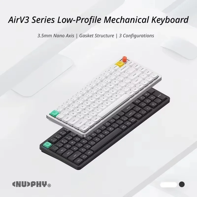 NuPhy Air65 V3 Air75 V3 Air100 V3 무선 기계식 키보드 초슬림 로우 프로파일 스위치 키보드 65% 75% 100% 레이아웃