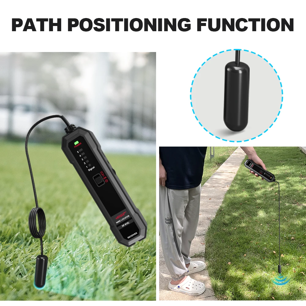 Noyafa NF-818L Underground Wire Tracer Anti-Interference Cable Tester Visual Fault Cable Locator Professional Cable Finder 3