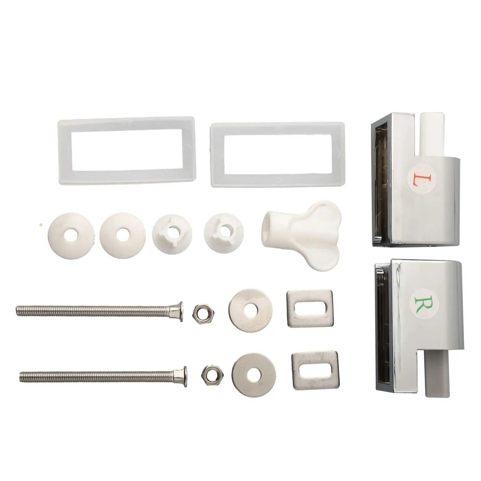 

Connector Hinges Set Contemporary Toilet Fixtures Soft Close Hinges Top Fixing Method Suits Any Bathroom High Quality