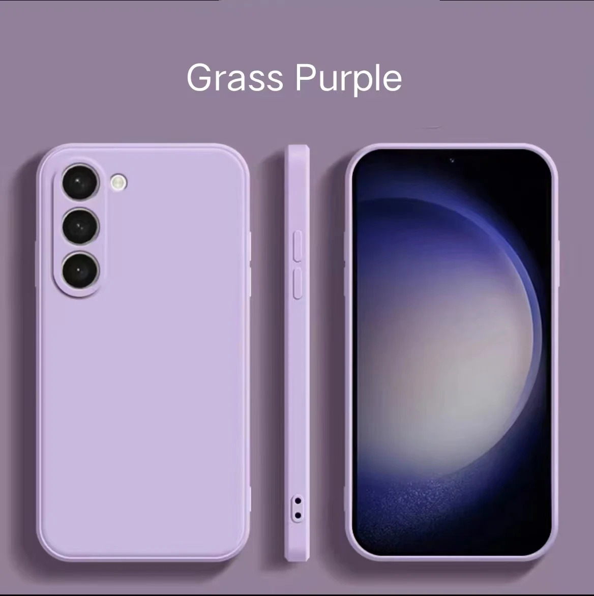 thumbnail image 1 of Protective Shell For Samsung S23 Case S23Ultra S23Plus Soft Liquid Silicone Cover Ultra Thin Shockproof Phone Back Galaxy S 23, 1 of 4
