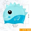 Cartoon Cute Fish Shark Silicone Swimming Cap for Children Protect Ears Swim Hat for Boys Girls Kids Swimming Pool Accessories 3