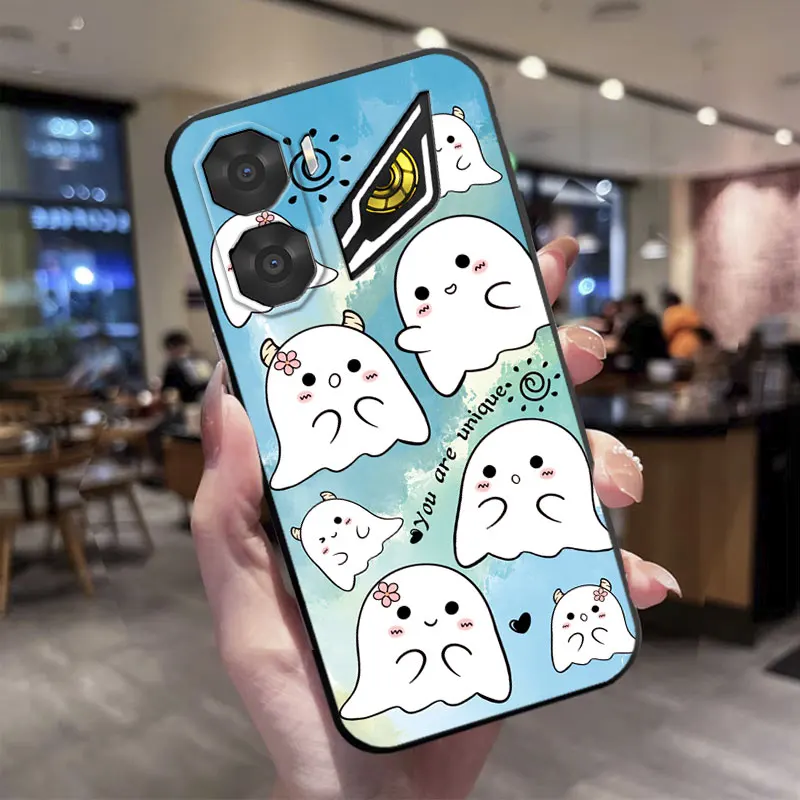Butterfly Flower Print Shockproof Silicone Phone Case