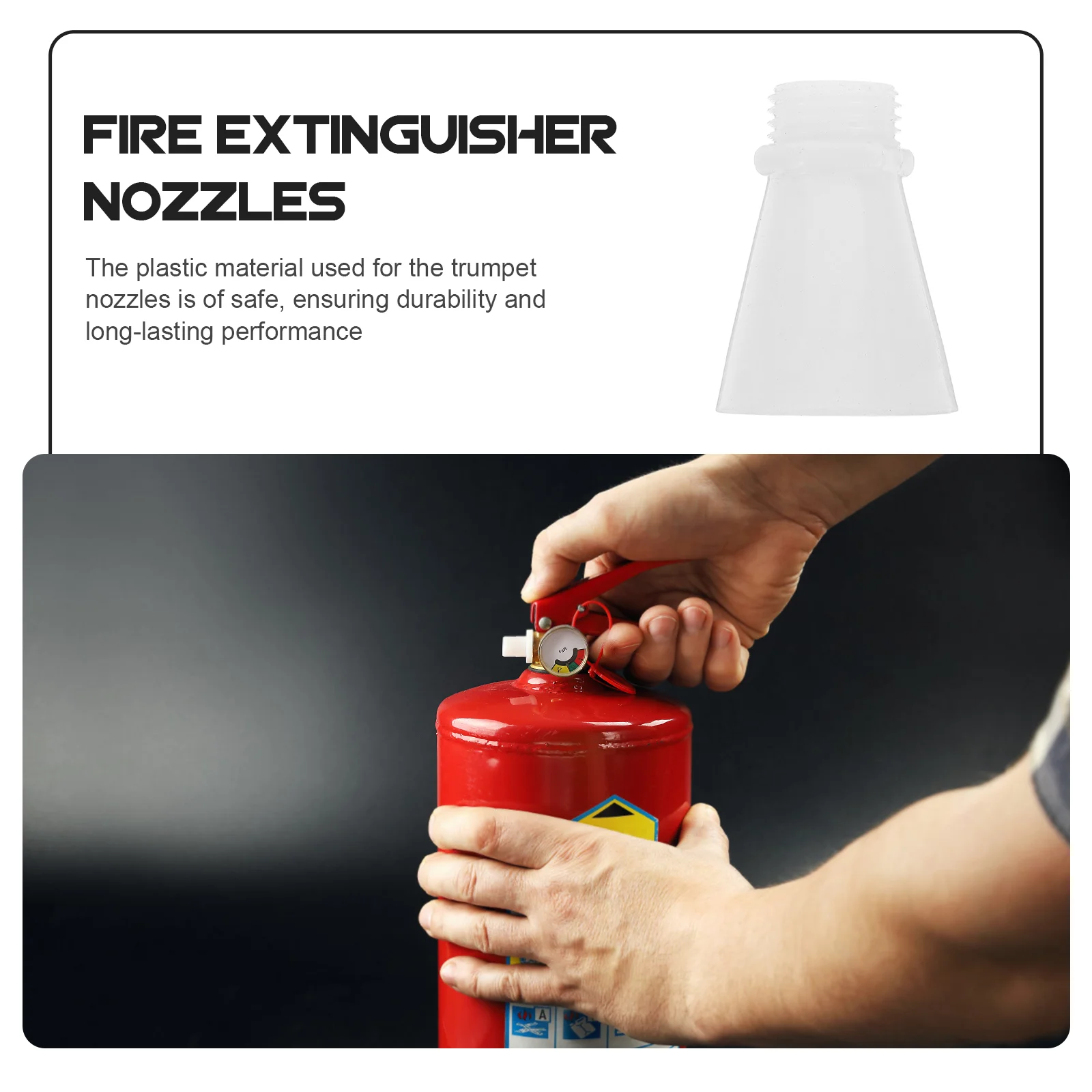 50 Pcs Fire Extinguisher Accessories Nozzle Replacement Hose Wide Mouth Nozzles Parts Automatic
