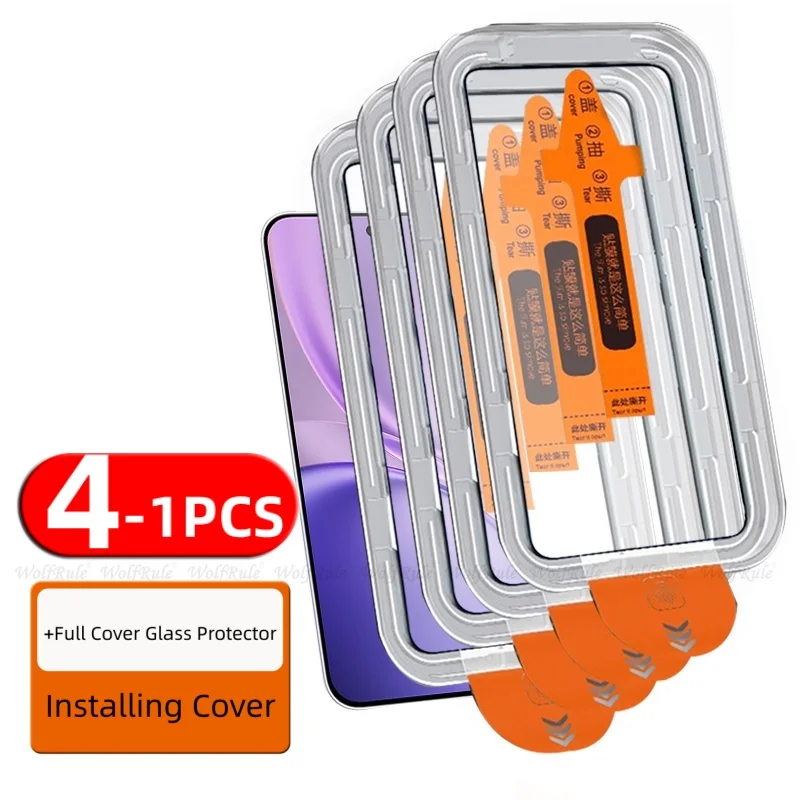 Premium Tempered Glass Screen Protector - Full Cover, 9H Hardness, Dust-Free