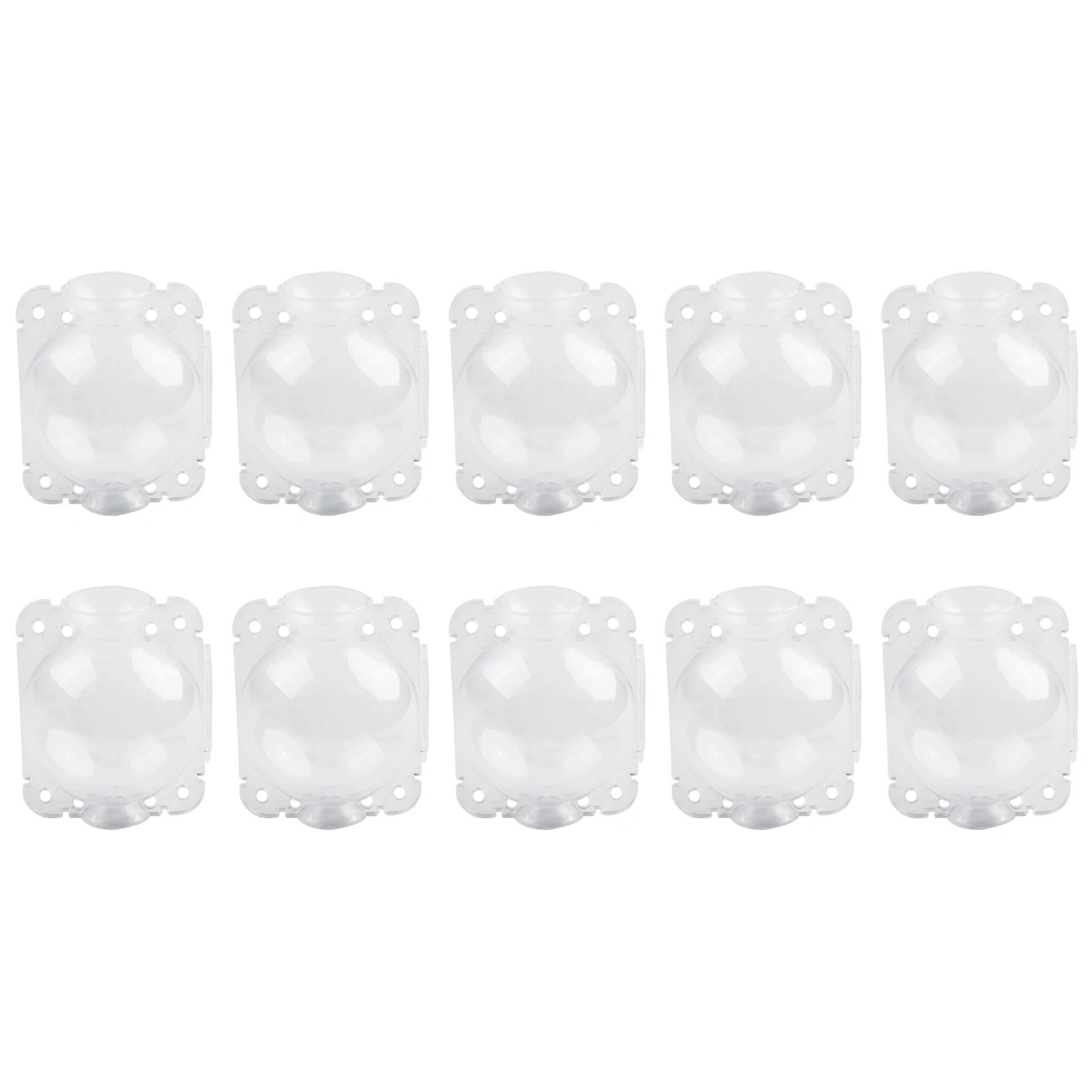10pcs Plant Rooting Ball Root Growing Box White Reusable Rooting Ball Grafting Tools High Pressure Propagation Box 5/8cm