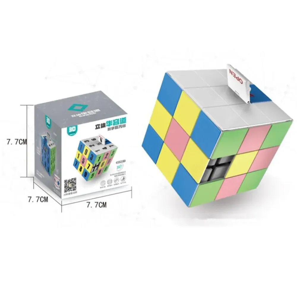 New 3D Magic Cubes 3x3x3 Number Sliding Block Educational Toy Educational Puzzle Toys For Kids Childre Gifts 2