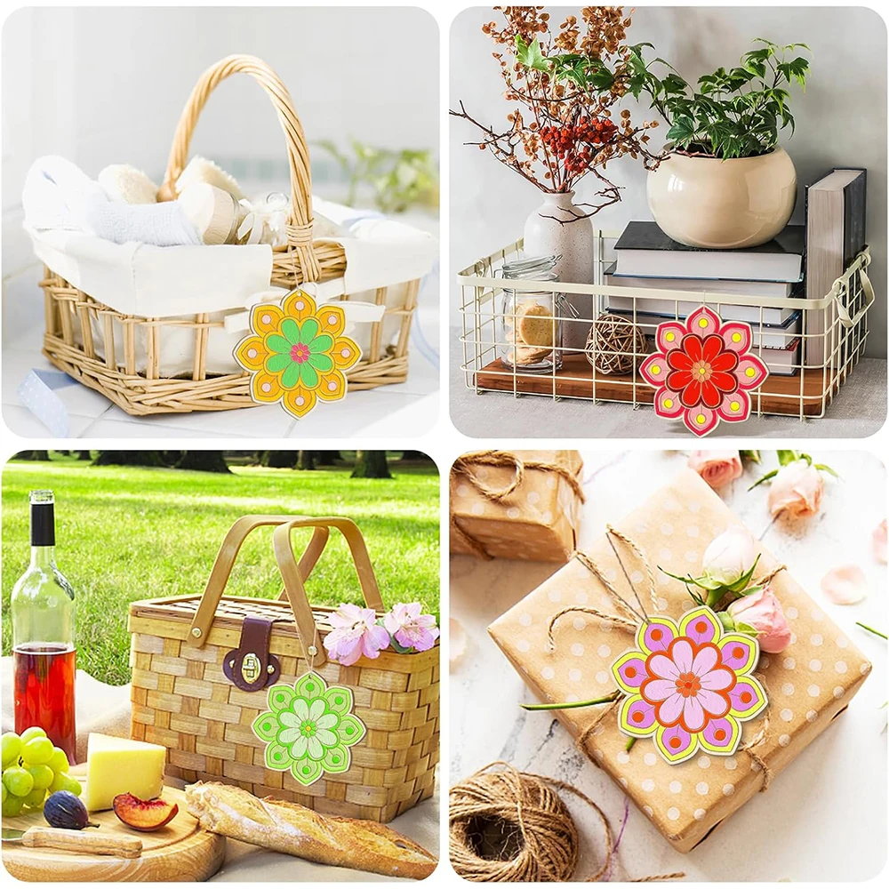 Wooden Flower Ornament Blanks 4