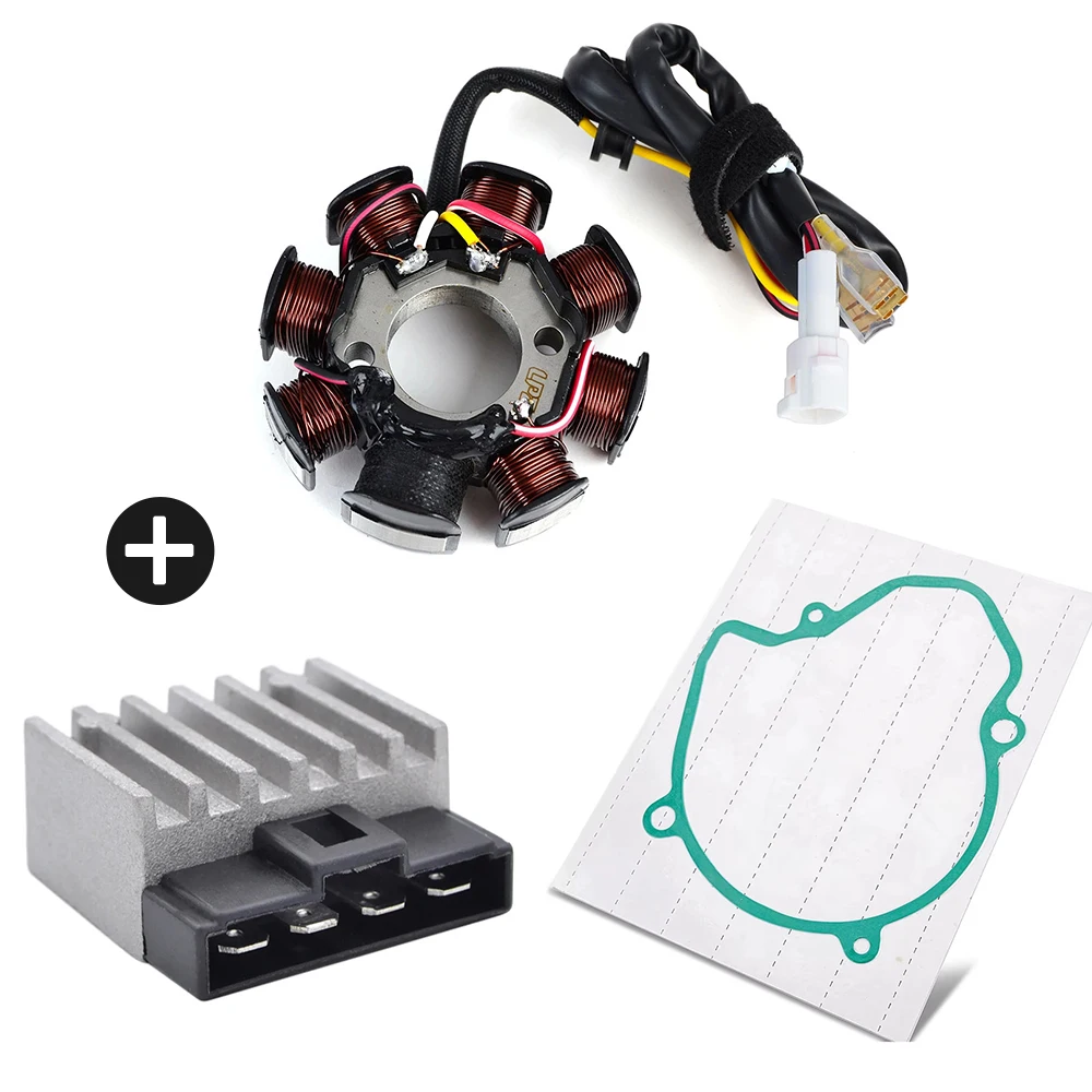 Regulator Rectifier + Magneto Stator Coil With Gasket for KTM 250 EXC-F 400 450 525 EXC Racing MXC