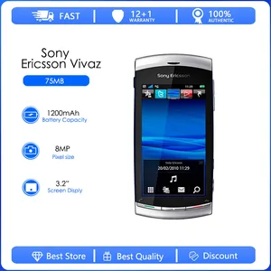 Восстановленный Оригинальный разблокированный телефон Sony Ericsson Vivaz U5i с экраном 3,2 дюйма