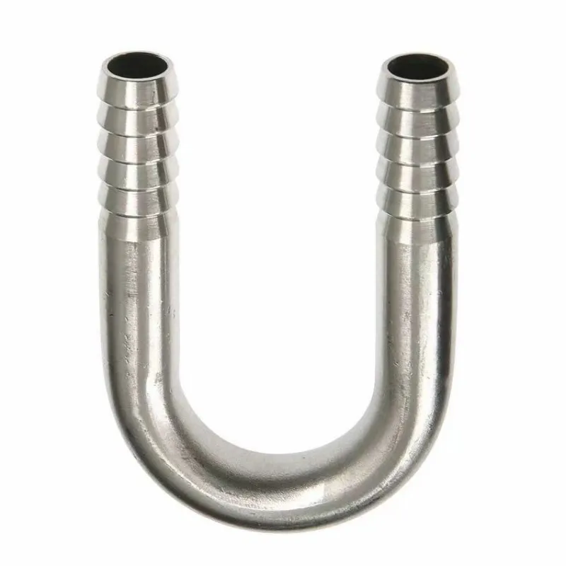 6 8 10 12 16 20 25mm Hose Barb 304 Stainless Steel U shaped Bend Hosetail Pipe Fitting Connector Water Gas Oil
