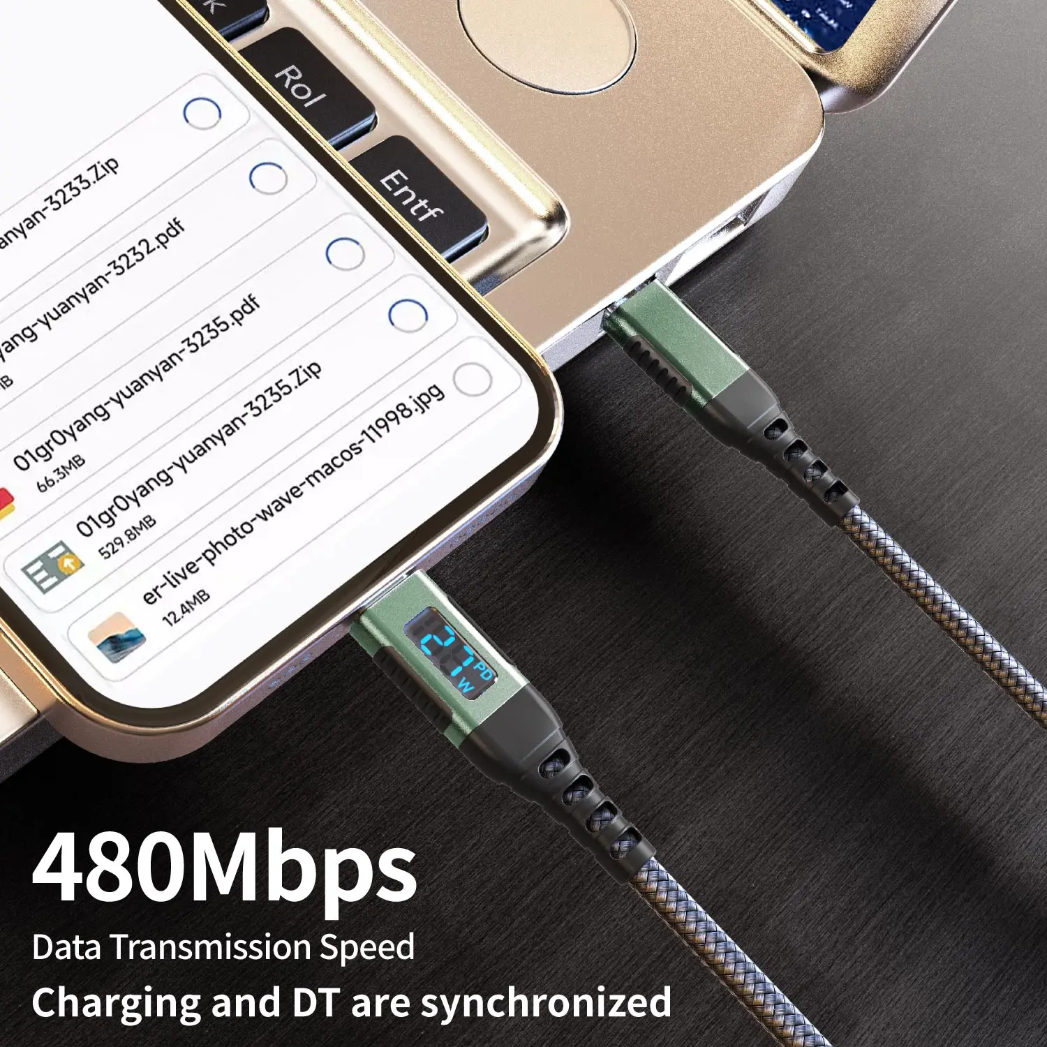 High-Speed USB-C to Lightning Fast Charging Cable