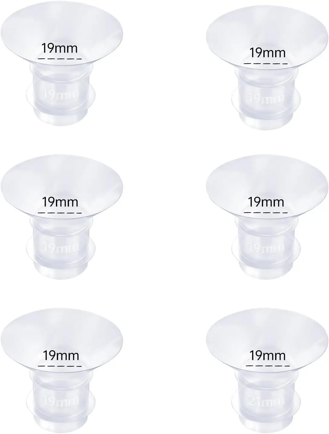 Flange Inserts 13/15/17/19/21mm Compatible with Momcozy S12/S12pro/S9/S9 pro, for TSRETE/Spectra/Medela 24mm Shield/Flanges 2