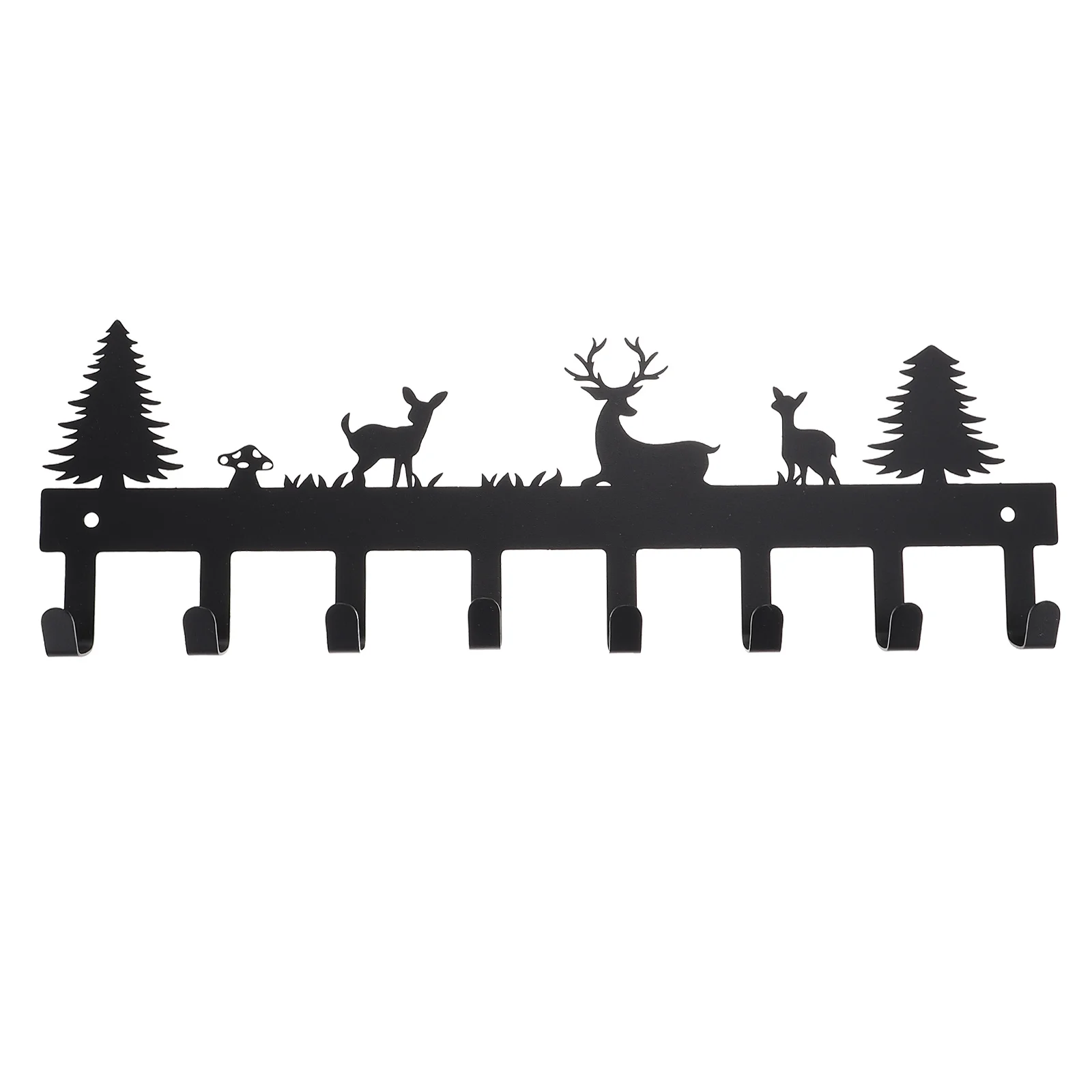 

Deer Design 8 Hooks Mounted Hook Rack for Hanging Hat Towel Coat Keys