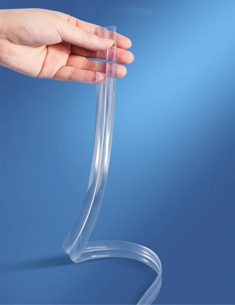 Upgraded New Strong Adhesive Furniture Edge Protection Strip Soft PVC Table Collision Proof Edge Guards Transparent Bumper Strip