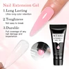 Mtssii 20ml Extension Nail Gel Set Full Manicure Kit Nude Pnk White Quick Extension Nails Building Fingertips Tools Set 6
