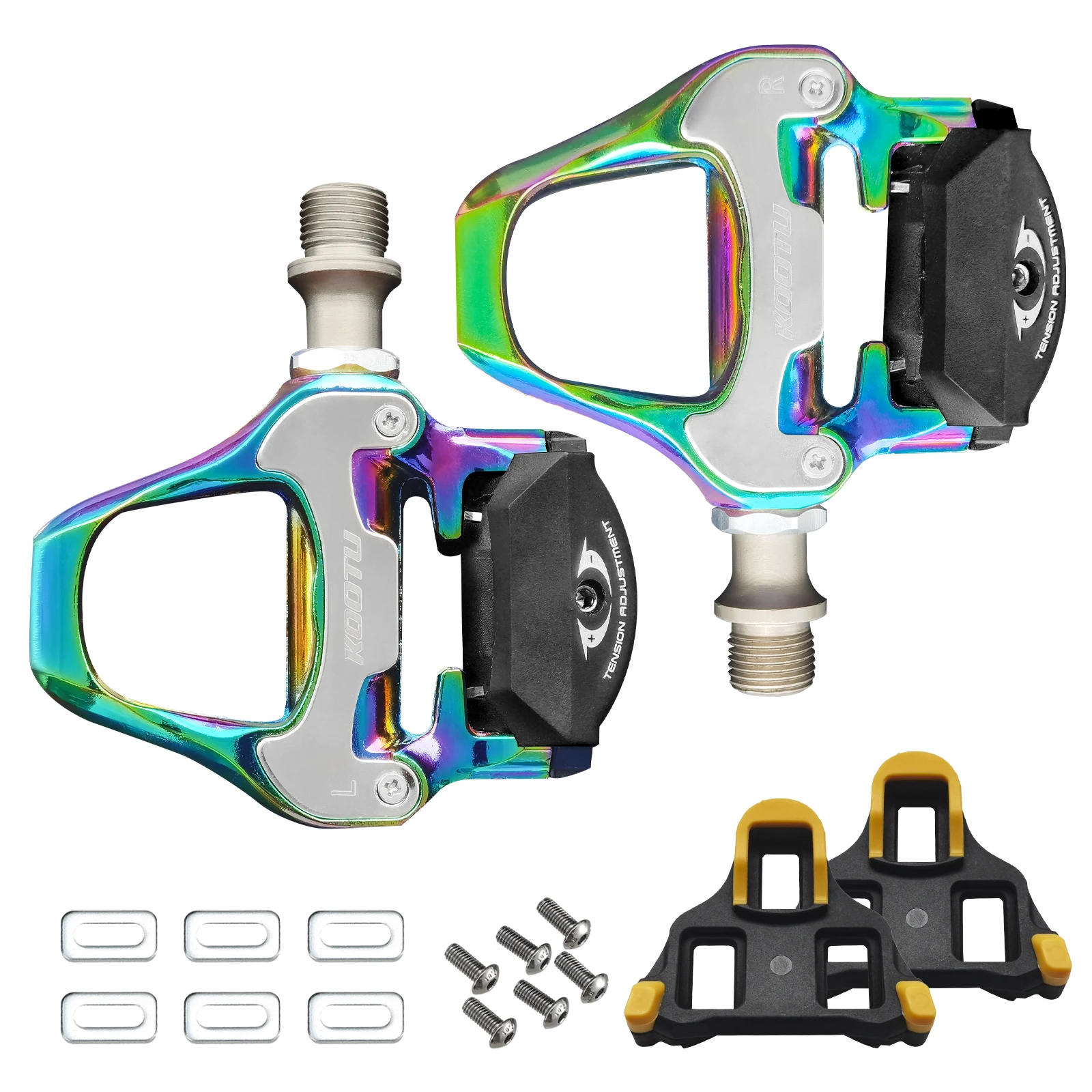 KOOTU Road Bike Bike Lock Pedals for SPD-SL System Clipless
