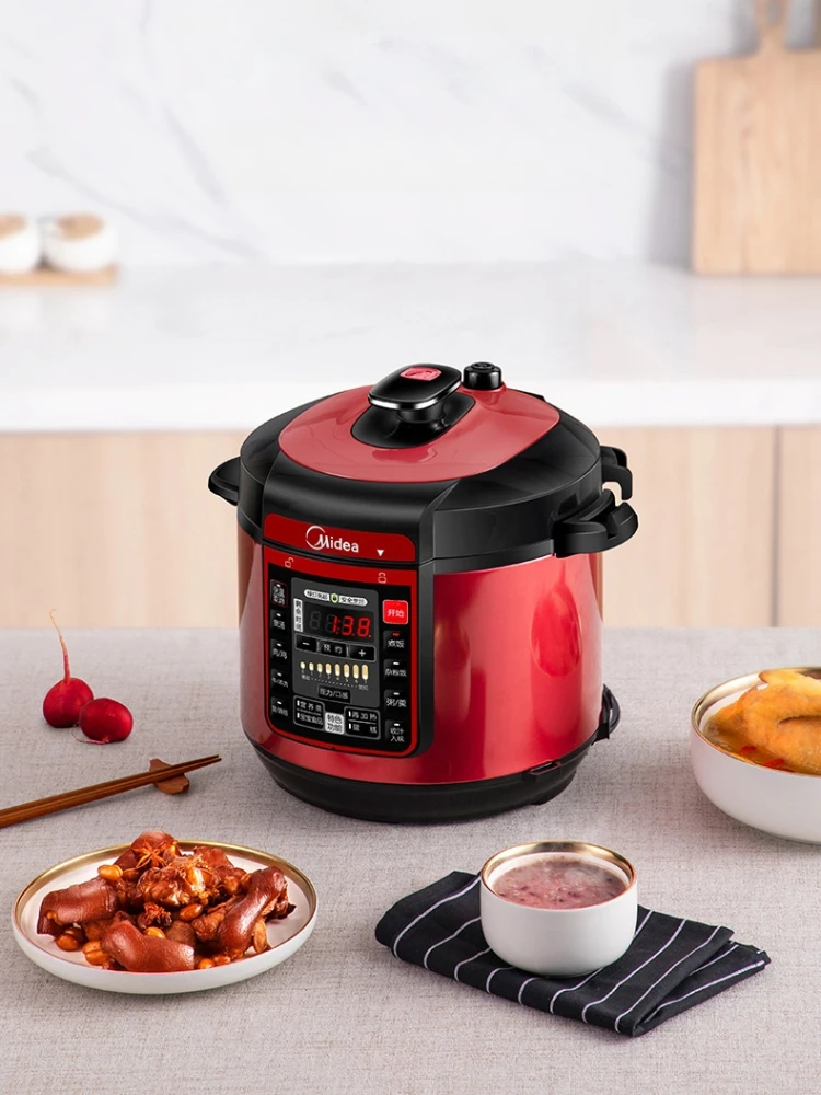 midea electric pressure cooker household fully automatic 5l 6l large capacity three dimensional heating non stick coating Midea Electric Pressure Cooker Household Fully Automatic 5L 6L Large Capacity Three-dimensional Heating Non Stick Coating